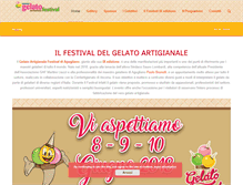 Tablet Screenshot of gelatoartigianalefestival.it